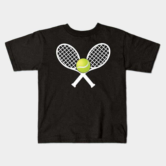 tennis Kids T-Shirt by Mamon